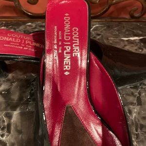 Donald Pliner Slip -on Couture Black Patent Shoes